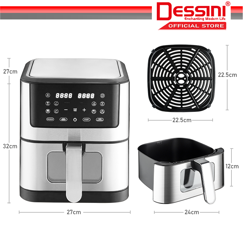 DIGIWAVE DW-AF1909 Air Fryer 8L DIGIWAVE DW-AF1909 Air Fryer 8L